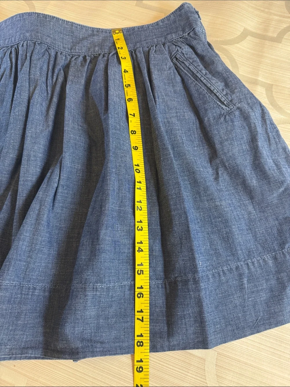 Banana Republic Denim-Blue Full Circle Skirt - Picture 5 of 7